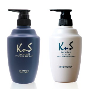 【送料無料】【医薬部外品】柿のさち KnS スカルプ Deep クリア シャンプー コンディショナー メンズ 加齢臭対策 体臭予防 消臭 日本製