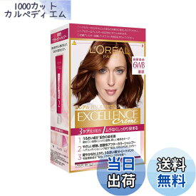【送料無料】L'Oreal Paris(ロレアルパリ) エクセランス R 液状タイプ ヘアオイルキット 色：6WB ウォ—ム系のやや明るい栗色、サイズ：1個 (x 1)