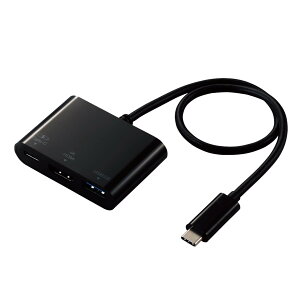 yzGR Type-ChbLOXe[V PDΉ [d&f[^] Type-C×1 USB3.1(Gen1)×1 HDMI×1 P[u30cm ubN DST-C13BK