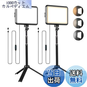 �y���������zNiceVeedi�B�e�p���C�g 2�p�b�NUSB�Ɩ����C�g LED���r�f�I���C�g10�i�K���� 2800K-6500K 280°�p�x���ߒ��߉\ �����^�ѕ֗��ȃ��C�g�Z�b�g �I�����C����c/���ϏƖ�/YouTube/Tik Tok/���C