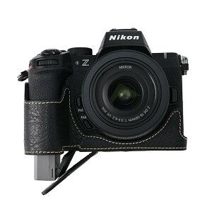 【送料無料】SIUTATDSH カメラケース PUレザー 適用 Nikon ニコン Z50II Z 50 M2 Mark2 ケース ライナーケース カメラホルダー、耐震・耐衝撃・便携?三脚設置でき、電池交換でき。 (ブラック)