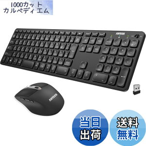 �y���������zArteck 2.4G�������C�����X �L�[�{�[�h �}�E�X �Z�b�g �y�� ���^ Type-C �[�d�� �t���T�C�Y �L�[�{�[�h �}�E�X �R���s���[�^�[�A�f�X�N�g�b�v�APC�A���b�v�g�b�v�AWindows 11/10/8/7�Ƃ�