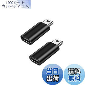 �y���������zYFFSFDC USB C to �~�jUSB �ϊ��A�_�v�^ 2�Z�b�g USB C (���X) - Mini USB(�I�X)�A�_�v�^�[ USB Mini B�I�Xto USB C �ϊ��R�l�N�^ �[�d�ƃf�[�^�]�� �ϊ��A�_�v�^�[ (�u���b�N)