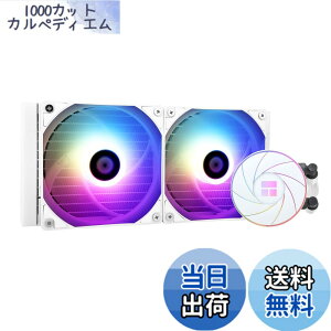 �y���������zThermalright AQUA ELITE 240 WHITE ARGB ����CPU�N�[���[�A240��p��T�C�Y�A120mm PWM�t�@��x2�AS-FDB�x�A�����O�AAMD/AM4/AM5�AINTEL LGA1150/1151/1155/1156/1200/20XX/ �p ARGB�I�[���C������ 1700