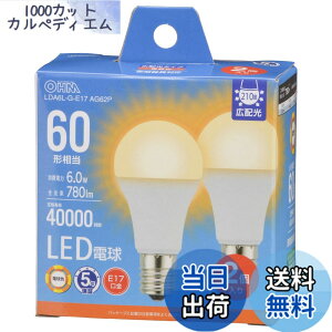�y���������z�I�[���d�@ LED�d�����` E17 60�`����/60W���� �d���F �����Ή� �f�M�ގ{�H���Ή� �~�j�N���v�g���` 5�N 2�� LDA6L-G-E17 AG62P 06-5548 OHM