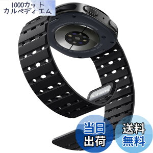 �y���������z[Bandletic] Galaxy watch 8 �o���h - �}�O�l�b�g�� �V���R���o���h Watch 8 44mm 40mm/ Watch 8 Classic 46mm �ɑΉ� N52���� �ʋC�� �ϊ� �h�� �y�� �j�����p �����p�o���h �F�F�u���b�N