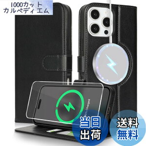 �y���������zSZBQBmagsafePW for iPhone16 leather case �F�F�u���b�N�A�T�C�Y�FiPhone 16 Pro