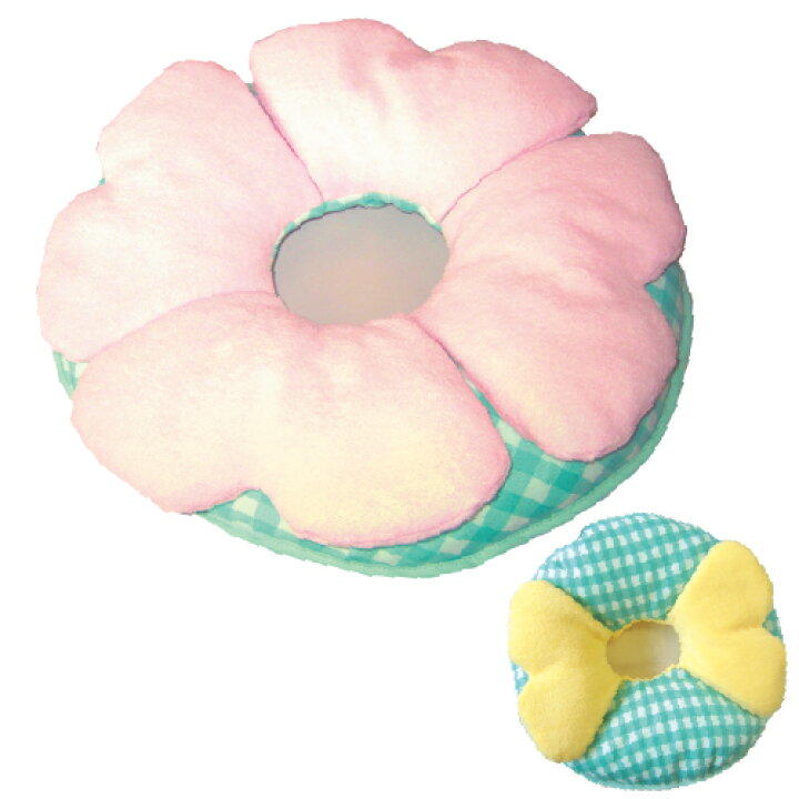 楽天市場 フリークッション クルクルフラワー 訳あり クッション 高さ 調節 かわいい 花 フラワー キャラクター 面白 オリジナル 植物 チェック ピンク イエロー グリーン パイル 綿 コットン 円形 丸い リング 円座 ぢ 痔 首 痛い ドーナツ 円座 変形 調節 介護 入院