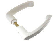 浴室ドア レバー ハンドル　YKK ap HHK38984（ HH-K-38984 ）　 YW：ホワイト 浴室 扉 ドア 取っ手 取替 …