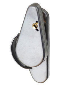 クレセント (鍵付き) 引違い窓用 不二サッシ ビル用 CR0481N0 右勝手用 鍵No.111【メーカー取り寄せ品】