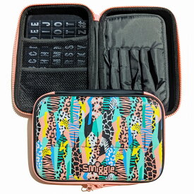 筆箱 ペンケース ハードジップ smiggle スミグル アニマル柄/ Illusion Hardtop Id Pencil Case (Mix) (送料無料 メール便）