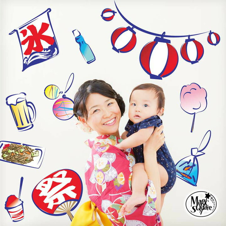 楽天市場 25日は条件達成 買い回りでp15倍 ウォールステッカー 夏 花火 祭り 海の家 飾り 夏祭り 壁 シール 壁紙 はがせる 剥がせる 北欧 木 飾りつけ 飾り付け 子供部屋 暑中見舞い お中元 受注印刷 ウォールステッカーのスクウェア