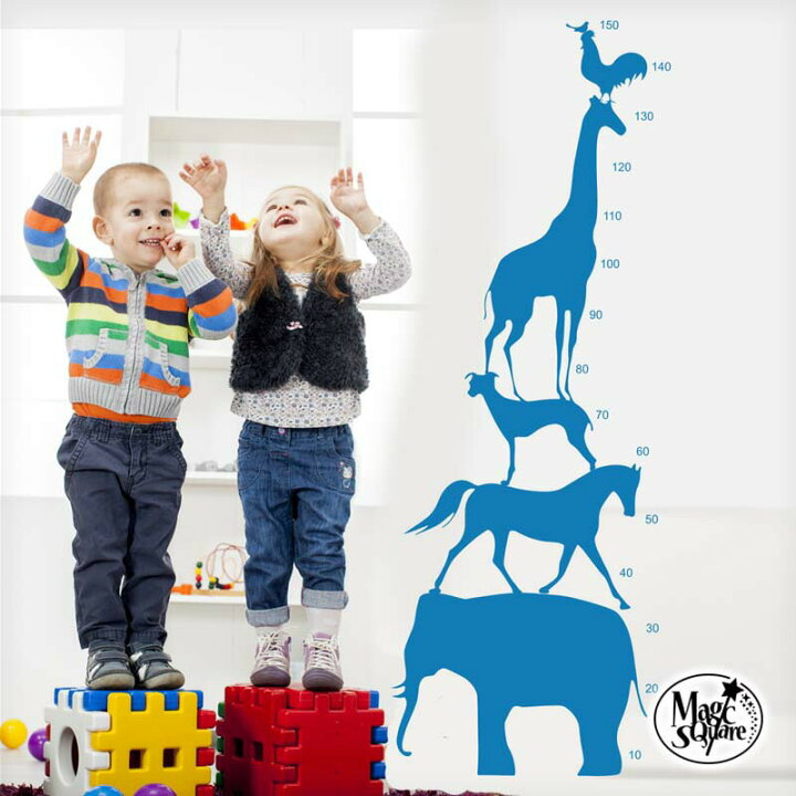 楽天市場 ウォールステッカー 子供部屋 動物と背比べ 身長計 壁掛け シール式 壁紙 はがせる 剥がせる 壁に貼る 子育て カッティングシート Wall Sticker 北欧 インテリア 雑貨 ガラス 窓 Diy 賃貸 内装 出産祝い 子供 かわいい 知育 入園入学 ベビーシャワー 新生活