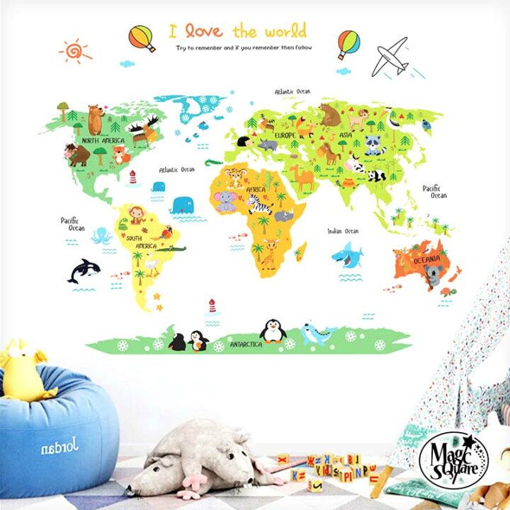 楽天市場 25日はエントリー カード利用でp5倍 ウォールステッカー 飾り アニマルマップ 60 90cm シール式 飾り付け 壁紙 剥がせる ウォールデコ 知育 男の子 地図 動物 乗り物 船 飛行機 世界地図 かわいい シロクマ 子供部屋 キッズルーム ウォール 楽天市場 25日はエントリー カード利用でp5倍 ウォールステッカー 飾り アニマルマップ 60 90cm シール式 飾り付け 壁紙 剥がせる ウォールデコ 知育 男の子 地図 動物 乗り物 船 飛行機 世界地図 かわいい シロクマ 子供部屋 キッズルーム ウォール