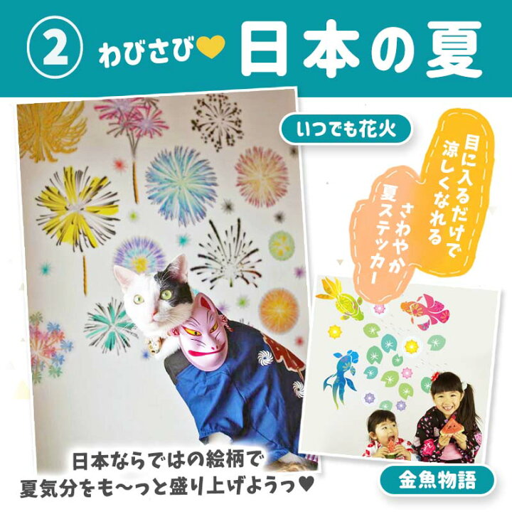 楽天市場】15日はクーポンあり!条件達成でP5倍☆ 3枚セット ウォールステッカー 【7月の選べる3柄セット】 壁紙 木 花 植物 飾り 誕生日 ハーフバースデー バースデー 動物 北欧 英字 身長計 あいうえお表 受注生産 七夕 夏 梅雨 あじさい 花火 海 魚 マリン ひまわり ... 楽天市場】15日はクーポンあり!条件達成でP5倍☆ 3枚セット ウォールステッカー 【7月の選べる3柄セット】 壁紙 木 花 植物 飾り 誕生日 ハーフバースデー バースデー 動物 北欧 英字 身長計 あいうえお表 受注生産 七夕 夏 梅雨 あじさい 花火 海 魚 マリン ひまわり ...