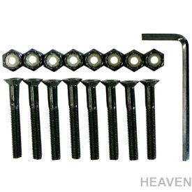 HEAVEN スケートボード取り付け用ビス＆ナットセット38mm 六角レンチ付