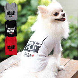 カメラTシャツ S-XLサイズ ペット 犬服 犬の服 名入れ 名前入り 名入り 名前入り 半袖 春 夏 Tシャツ おしゃれ かわいい 犬 飼い主 服 好き プレゼント 誕生日 小型犬 中型犬 チワワ トイプードル ポメラニアン マルチーズ マルプー ダックスフンド