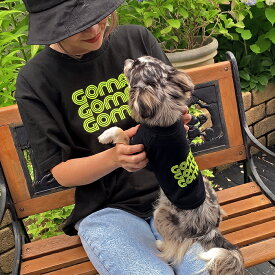 【ネオンペアTシャツ】小型犬【S-XLサイズ】 送料無料 犬 飼い主 お揃い ペアルック Tシャツ 名入れ 名前入り 半袖 春夏 コーデ お揃いコーデ リンクコーデ ドッグウェア ペット 誕生日プレゼント ギフト 贈り物 犬 好き プレゼント 誕生日