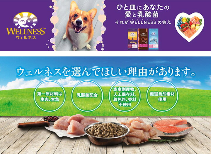 楽天市場 ウェルネス Wellness ヘルシーバランス 体重管理用成犬用 1歳以上 ポーク 12 7 犬用 ドライフード ドッグ W 00 00 モコペット