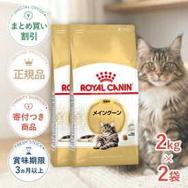 まとめ買いがお得【2個】【ポイント最大32.5倍｜LINE追加で500円OFF】ロイヤルカナン メインクーン 成猫用 2kg / メインクーン 成猫用（生後15ヵ月齢から12歳まで） / FBN 猫 ドライフード ジッパー有り #stw-105173-00-02