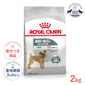 【4/5(日)限定！抽選で最大100%P還元※要エントリー｜LINE追加で500円OFF！】ロイヤルカナン ミニ デンタルケア 2kg / 小型犬 歯垢・歯石が気になる犬用（生後10ヵ月齢以上） / CCN 犬 ドライフード ジッパー有り #w-159127-00-00