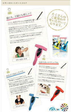 楽天市場 フーリー Foolee ペット用ケアブラシ Sサイズ 全10色 スリッカーブラシ 抜け毛 犬 猫 送料無料 モコペット