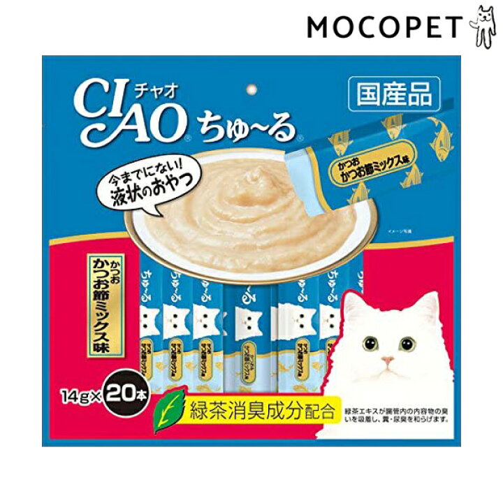 楽天市場 チャオちゅーる ちゅ る かつお かつお節ミックス味 本入 14g 本入 14g 本 W 1458 00 00 モコペット