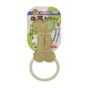 【LINE追加で200円OFF!】ドギーマン 牛革スーパートイ ボーン 4976555857177 #w-147775