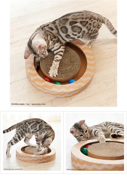 エイムクリエイツニャンコロビーサークルタイプ猫用爪とぎ付きボールトーイnyancorobycircle段ボールキャットニップねこキャットつめとぎ丸型4540013511743#w-150787-00-00
