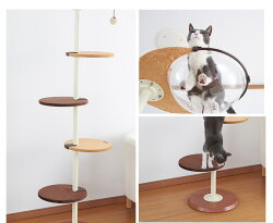 楽天市場 ボンビアルコン キャットポール クリアハンガー キャットタワー 猫タワー 省スペース 天井突っ張り式 W 00 00 大型商品のため同梱不可 モコペット