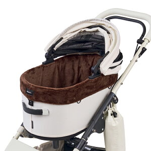 �yLINE�ǉ���500�~OFF�I�z[�G�A�o�M�[�t�H�[�y�b�g]AirBuggy for PET �h�[��3 �R�[�i�[ �R�b�g�J�o�[ �t�@�[ �����̂��N�b�V���� ���M�����[ �u���E�� �z���C�g �L�����[�E�o�b�O �y�b�g�J�[�g 458044