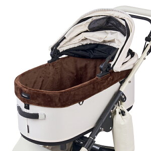 �yLINE�ǉ���500�~OFF�I�z[�G�A�o�M�[�t�H�[�y�b�g]AirBuggy for PET �h�[��3 �R�[�i�[ �R�b�g�J�o�[ �t�@�[ �����̂��N�b�V���� ���[�W �u���E�� �z���C�g �L�����[�E�o�b�O �y�b�g�J�[�g 458044543301
