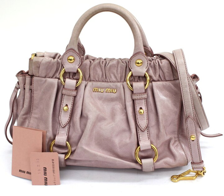 楽天市場】【miumiu】ミュウミュウ レザー 2WAY ショルダーバッグ 