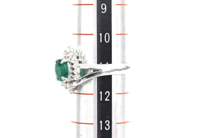 楽天市場】【Ring】リング 指輪 PT850 ダイヤモンド エメラルド 宝石 