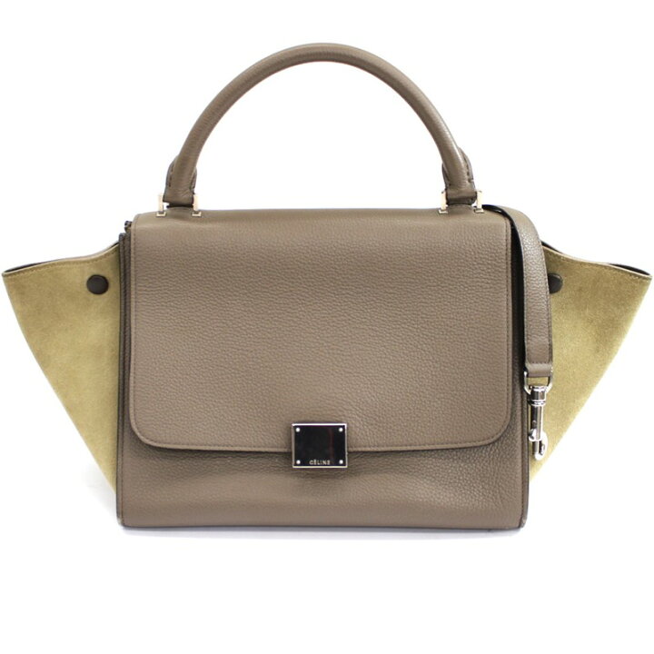 楽天市場】【CELINE】セリーヌ レザー トラペーズ 2WAY ショルダー  