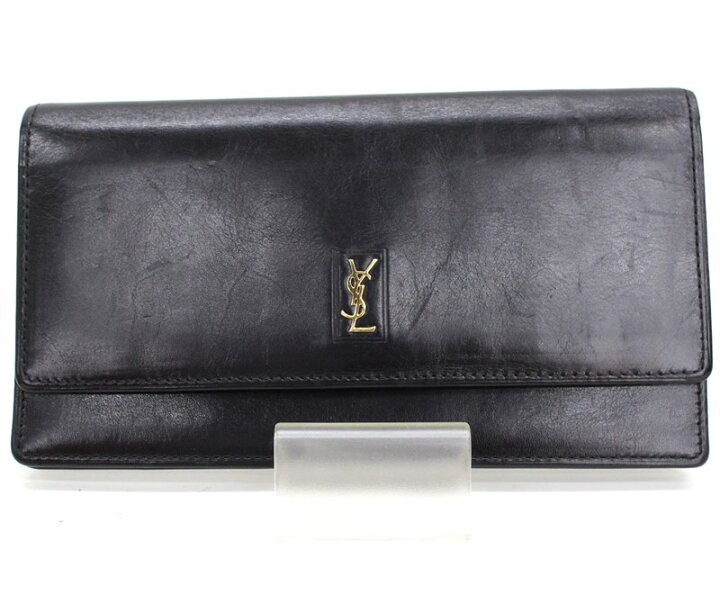 楽天市場】【Yves Saint Laurent】イヴサンローラン レザー 長財布 