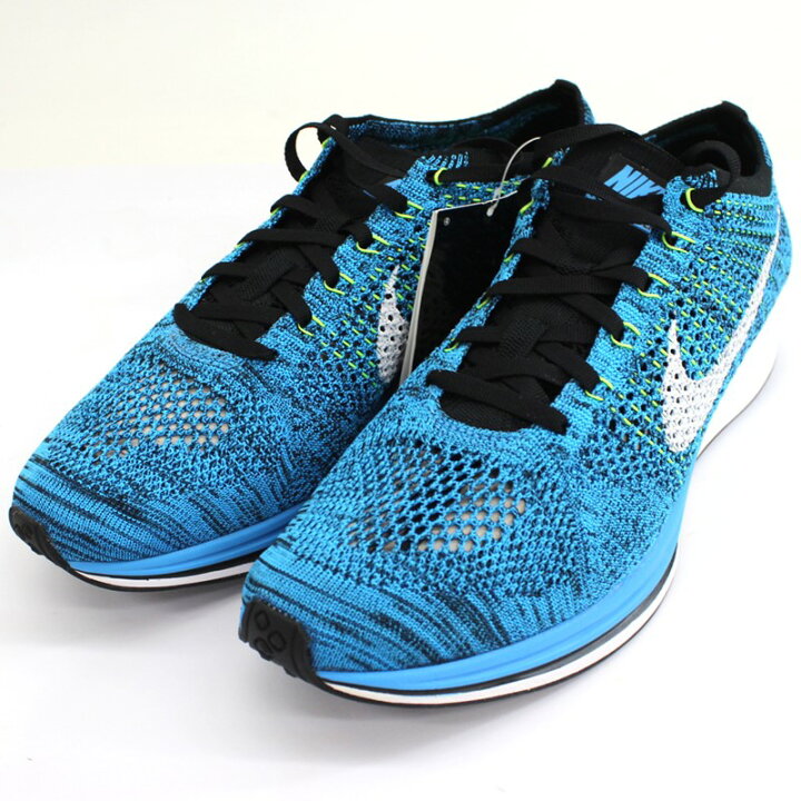 楽天市場】【NIKE】ナイキ FLYKNIT RACER フライニットレーサー ブルー  