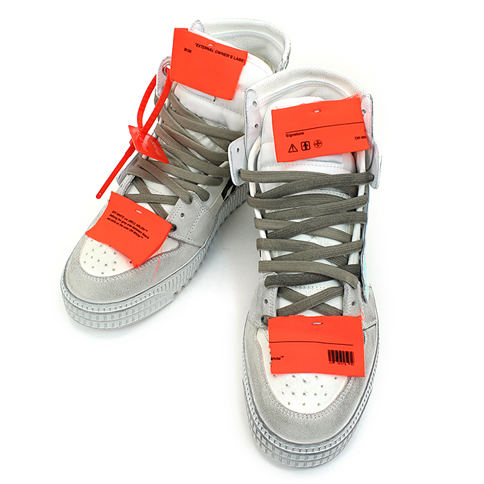 【OFF WHITE】オフホワイト COURT SNEAKER ハイカットスニーカー シューズ 靴 メンズ EU43  (27.0cm)OMIA065F19800039【中古】 | 10carat