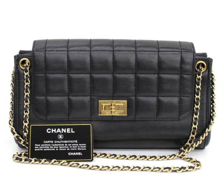 楽天市場】【CHANEL】シャネル チョコバー チェーンショルダー バッグ  