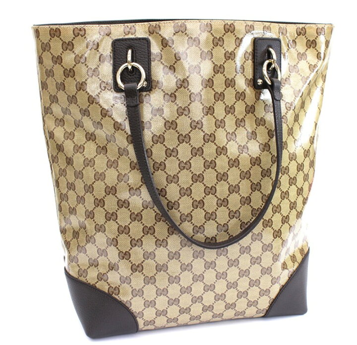 楽天市場】【GUCCI】グッチGGクリスタル レザー トートバッグ 