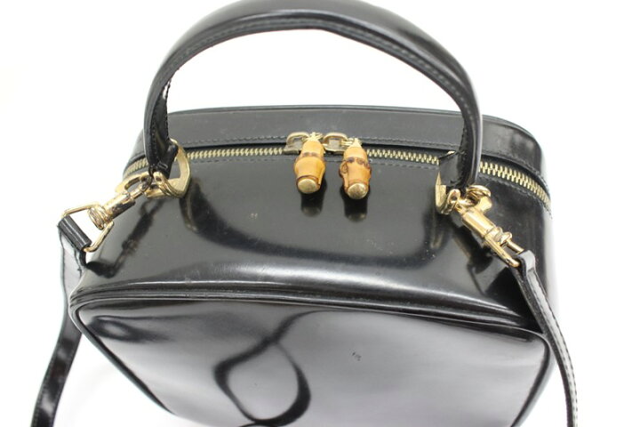 楽天市場】【GUCCI】グッチ バンブー エナメル 2WAY ショルダーバッグ  
