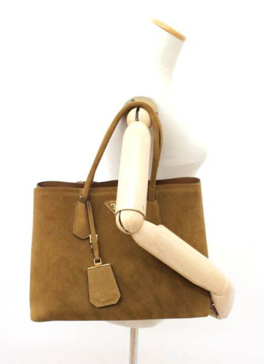 楽天市場】【PRADA】プラダ スエード 2WAY ショルダーバッグ ブラウン 