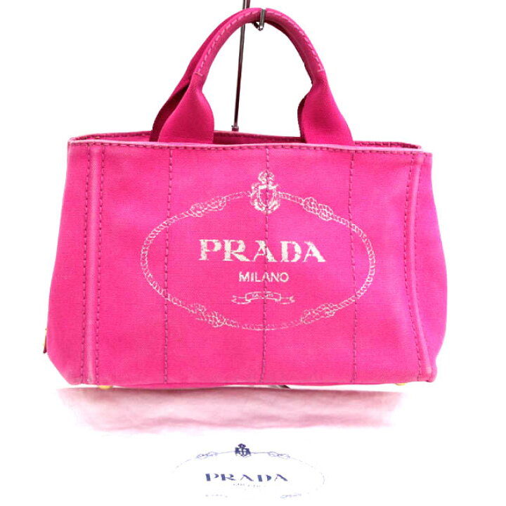 楽天市場】【PRADA】プラダカナパトート ミニ ピンク ハンドバッグ 