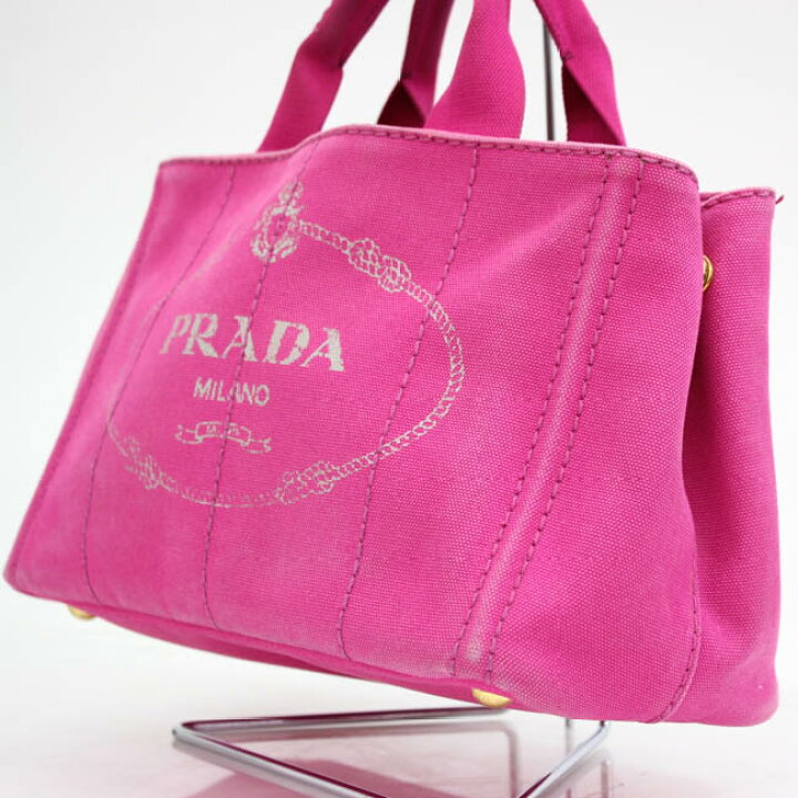 楽天市場】【PRADA】プラダカナパトート ミニ ピンク ハンドバッグ  
