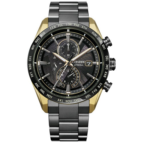 シチズンアテッサCITIZENATTESAACTLineLIGHTinBLACKEco-Drive50thAnniversaryEdition世界限定2200本AT8384-58Eメンズアクト