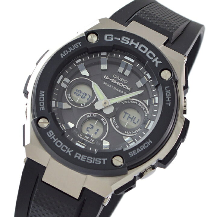 楽天市場】カシオ Gショック CASIO G-SHOCK GST-W300-1AJF Gスチール 