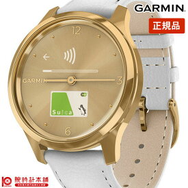 【10％OFFクーポン！4/21 09:59まで】【期間限定9%OFFクーポン】【正規品】ガーミン GARMIN vivomove Luxe White Leather 010-02241-78 ユニセックス 血中酸素トラッキング【あす楽】