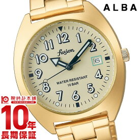 【購入後1年以内なら3200円で下取り交換可】セイコー アルバ レディース メンズ 時計 SEIIKO ALBA FUSION AFSJ403 ゴールド メタル