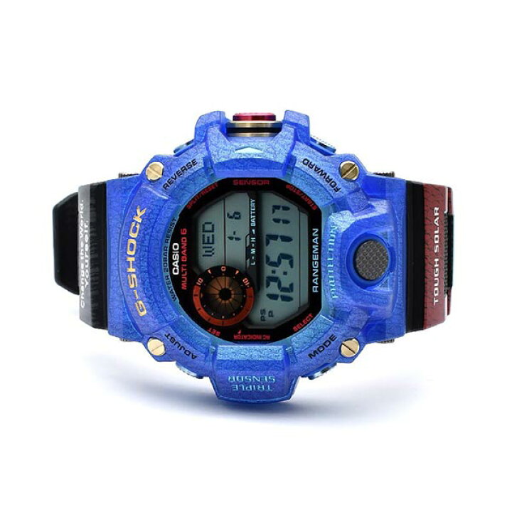 楽天市場 18日は店内最大ポイント39倍 ｇショック G Shock レンジマン 電波 ソーラー 限定モデル おすすめ ジーショック 時刻合わせ デジタル 自動 カシオ G Shock Love The Sea And The Earth Gw 9406kj 2jr 腕時計 メンズ 青 あす楽 腕時計本舗