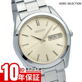 【イメージ違いも90日間は返品OK！】セイコーセレクション Sシリーズ SEIKOSELECTION メタル SBTH007 メンズ クオーツ シャンパンゴールドダイヤル